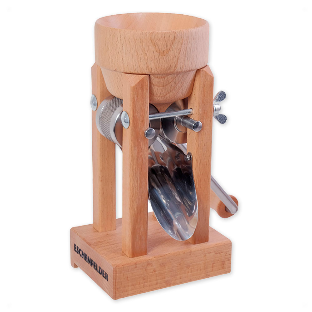 115110 Eschenfelder Kornquetsche Tischmodell Holztrichter