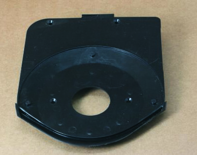 Abdeckplatte schwarz