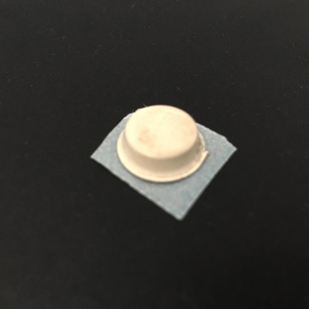 Jupiter Gummifuß, weiß zum kleben