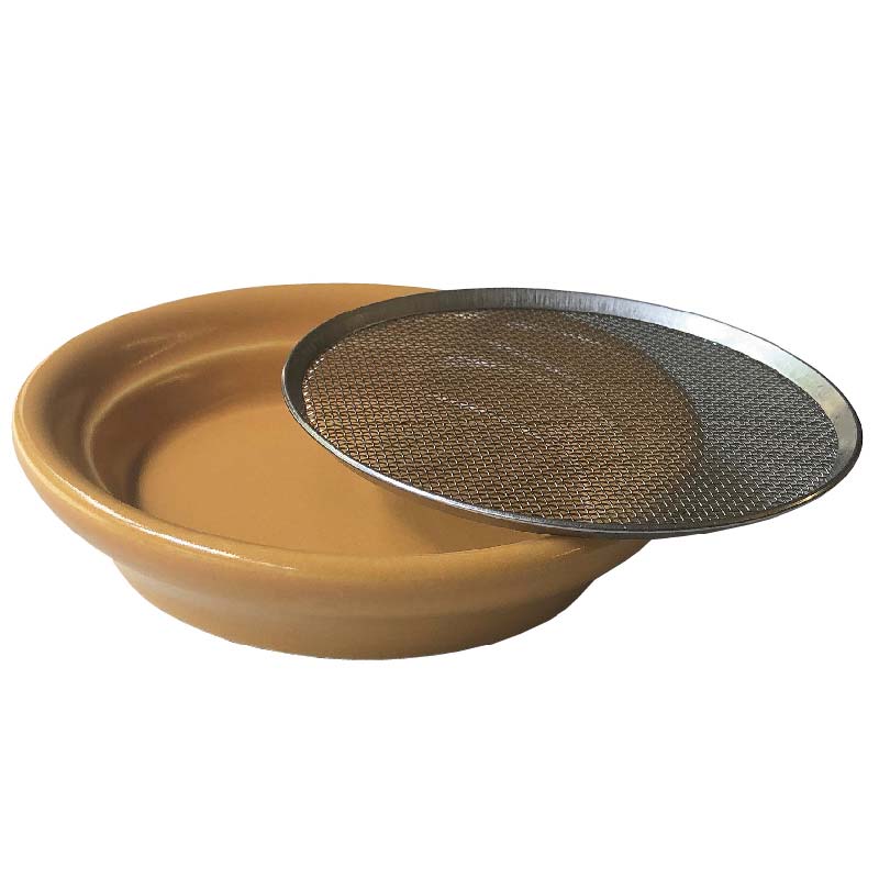 Eschenfelder Kressesieb, Keramik gelb, 12 cm ø