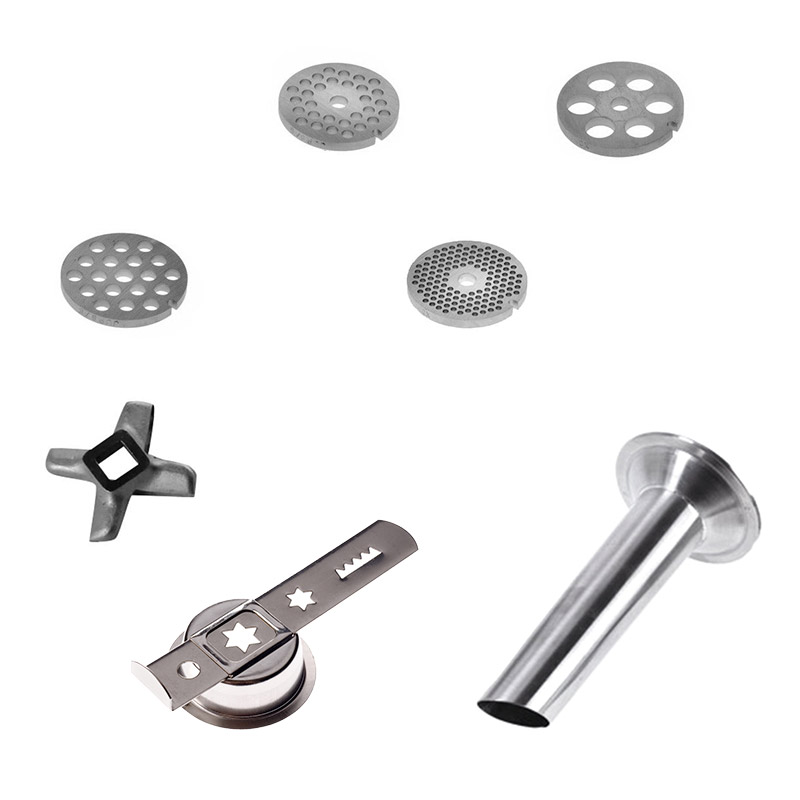 Universalwolfvorsatz-Edelstahl-KitchenAid-2-465500 Universalwolf-Vorsatz Gr. 5 für KitchenAid aus Edelstahl