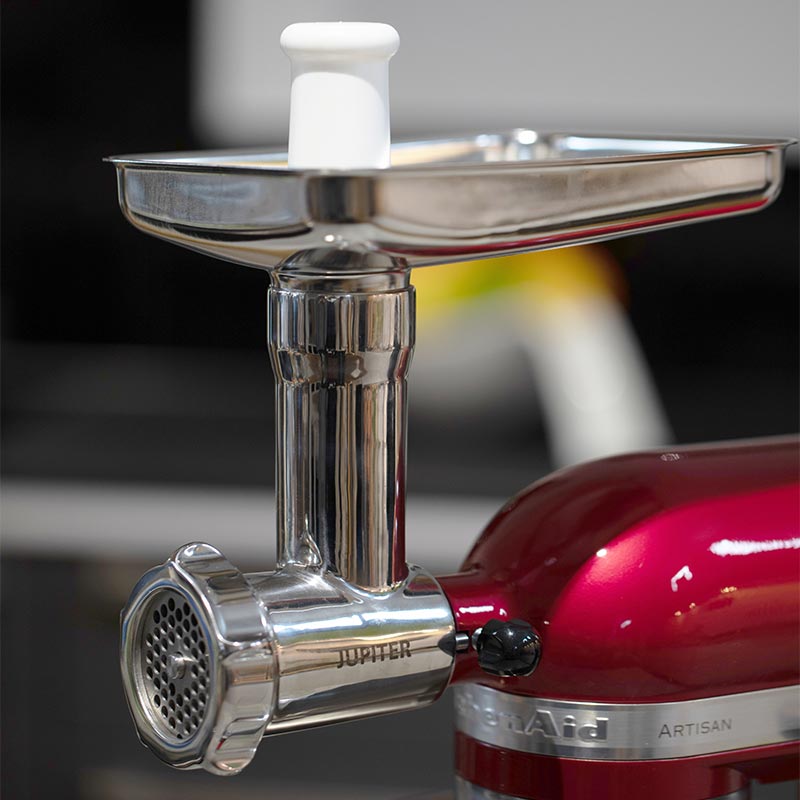 Universalwolfvorsatz-Edelstahl-KitchenAid-6-465500 Universalwolf-Vorsatz Gr. 5 für KitchenAid aus Edelstahl