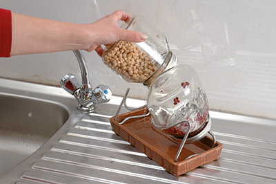 Eschenfelder 2er-Sprossen-System 1500 ml Glas, Weiß, Edelstahlring 4 Anleitung 4