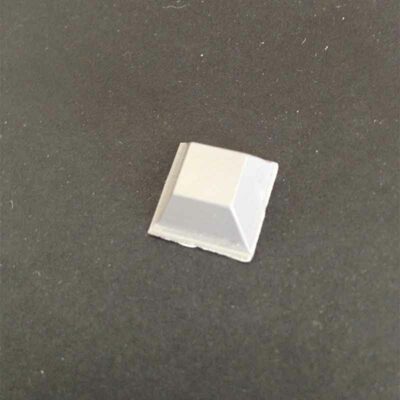 Elastikpuffer grau 12,7x12,7x5,8