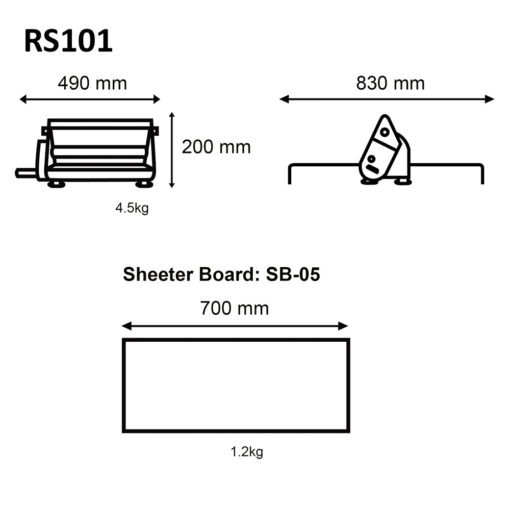 MA RS101 Teigausrollmaschine RS101 4