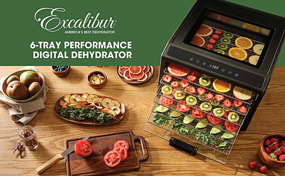 Excalibur Performance Dörrgerät Digital mit 6 Einschüben 1 Excalibur Performance 6 EXDH06SS13 header 1