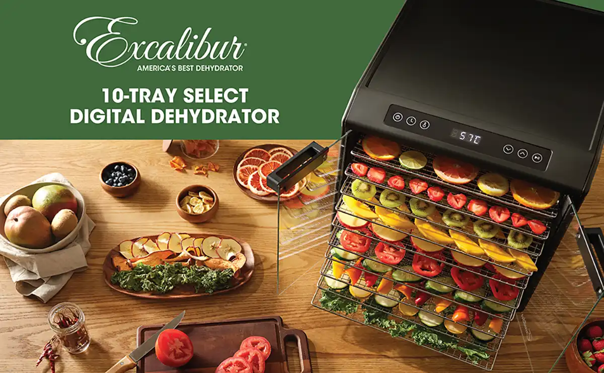 Excalibur Select Dörrgerät Digital mit 10 Einschüben 1 Excalibur EXDH10SC C header