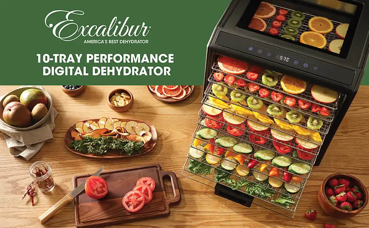 Excalibur Performance Dörrgerät Digital mit 10 Einschüben 1 Excalibur EXDH10SS header C