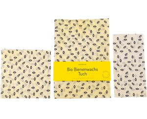 Bio Bienenwachstuch 3er-Set (S, M, L)